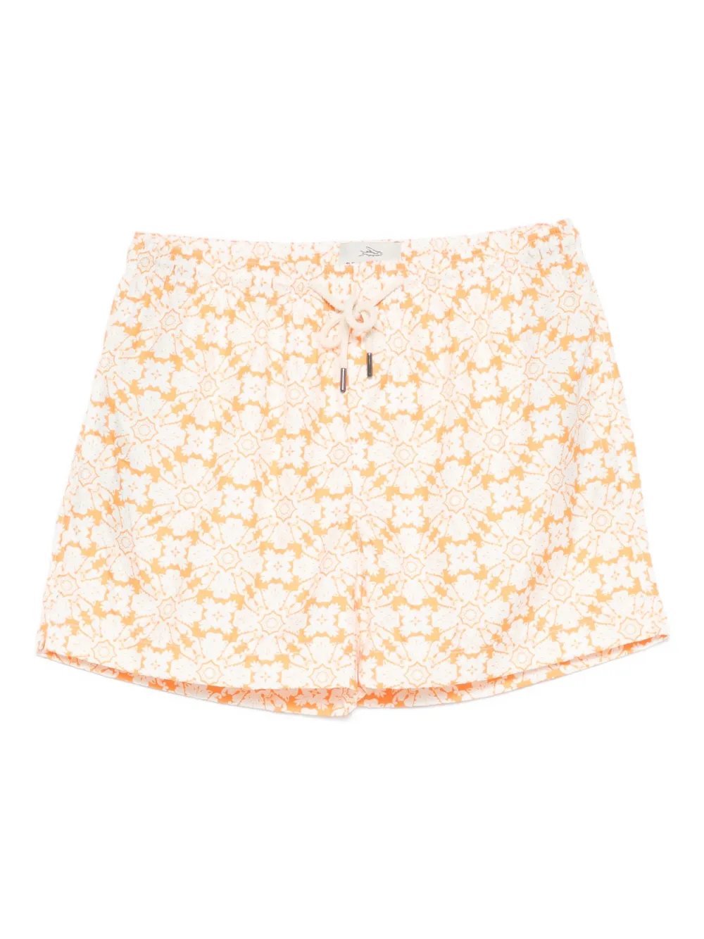 lace-pattern swim shorts