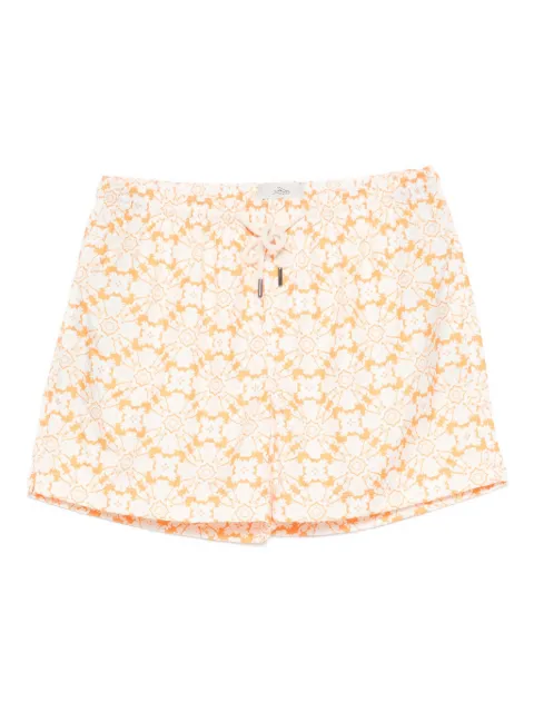 PENINSULA SWIMWEAR short de bain à motif dentelle