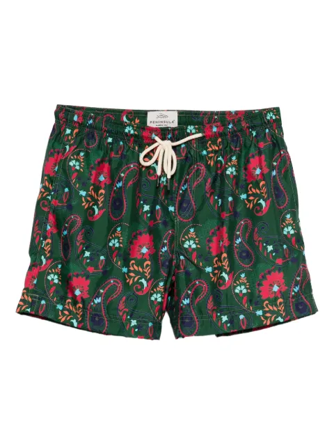 PENINSULA SWIMWEAR short de bain Casablanca à motif cachemire