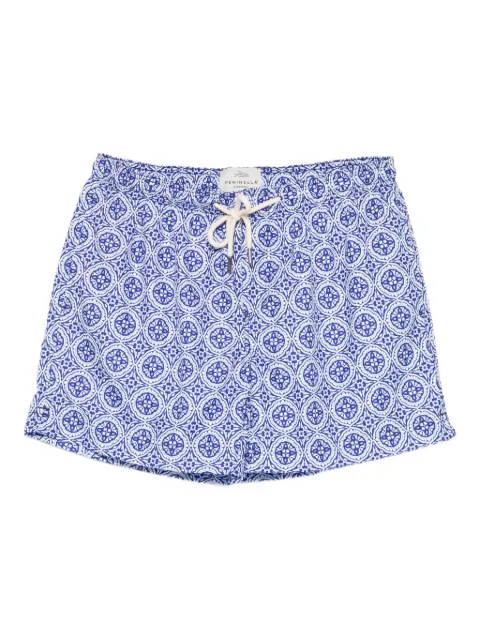 PENINSULA SWIMWEAR patterned drawstring swim shorts