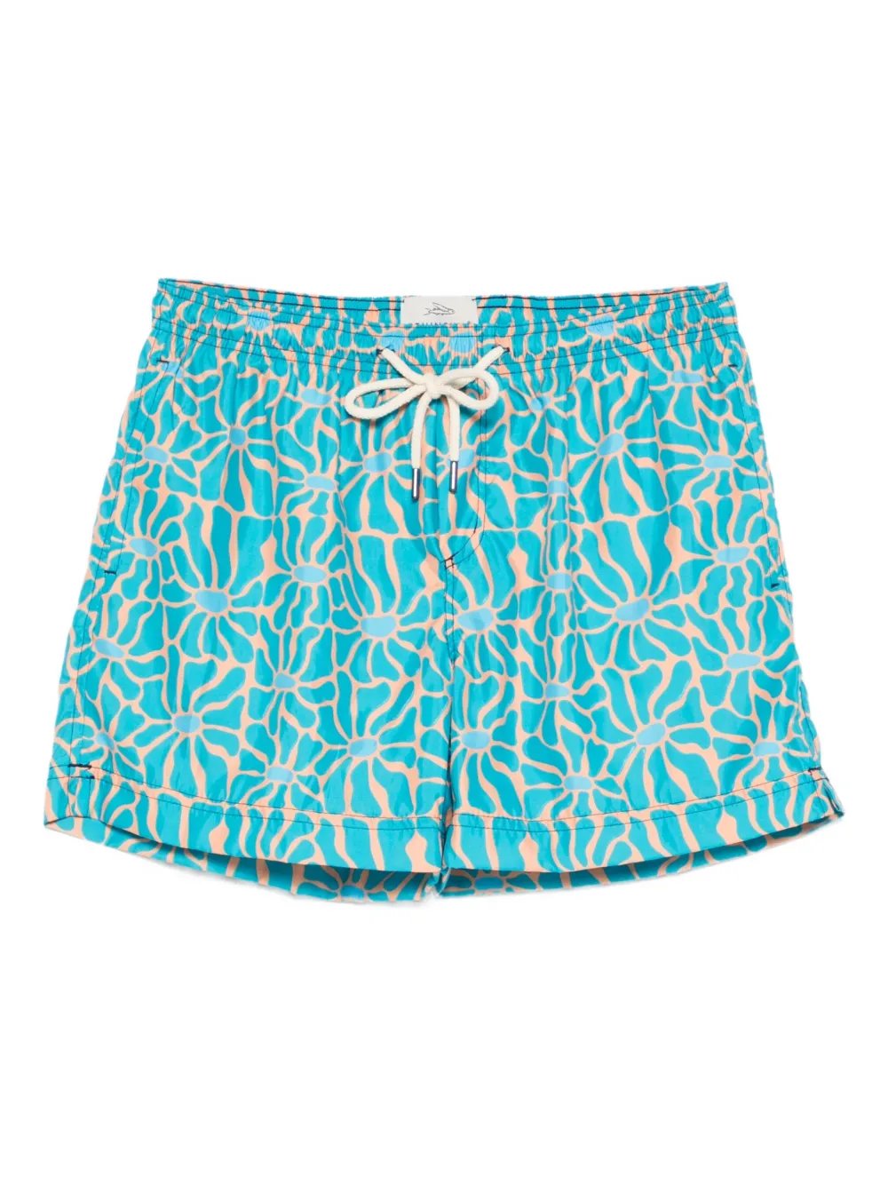floral-print swim shorts