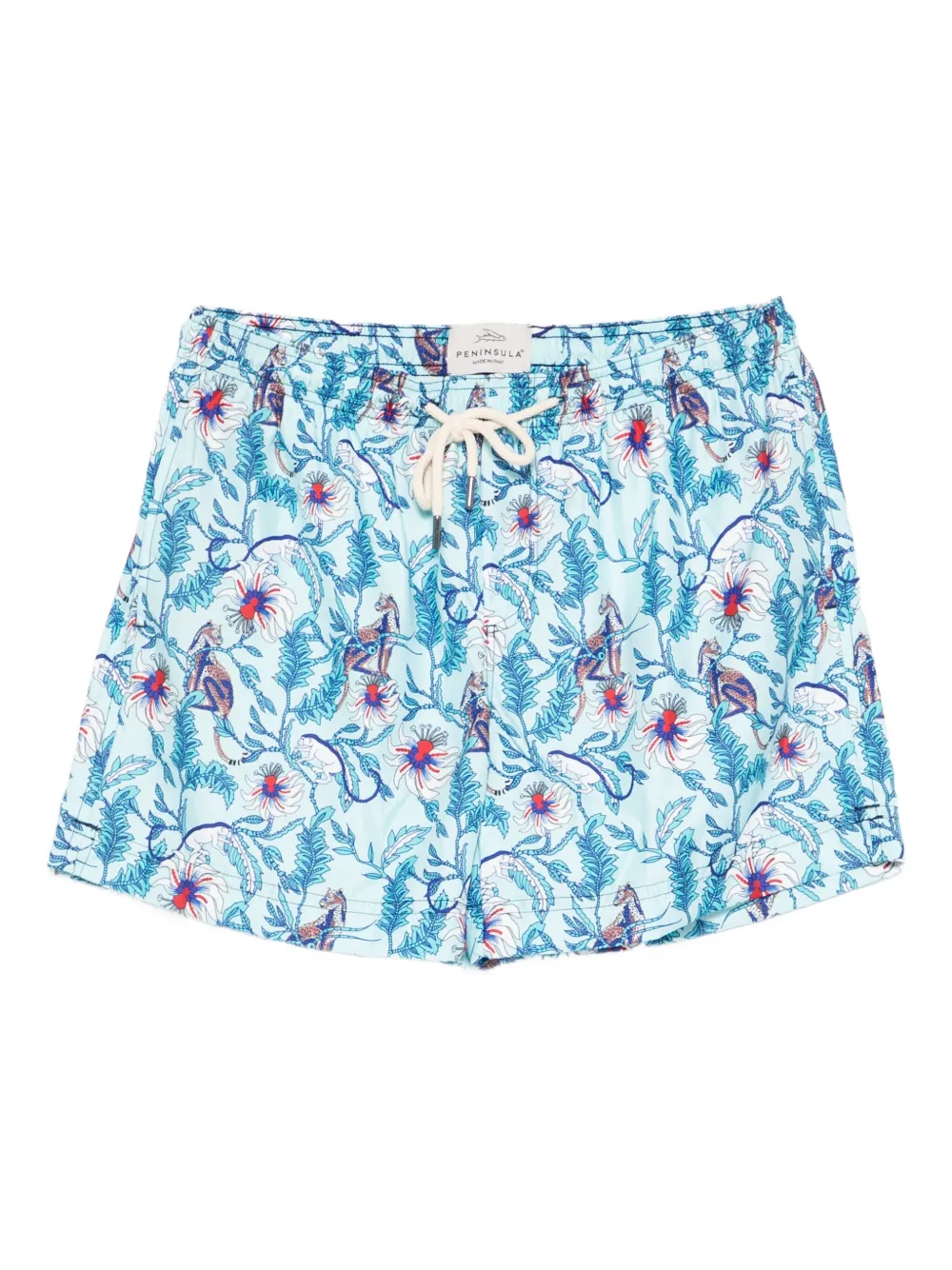floral-print swim shorts