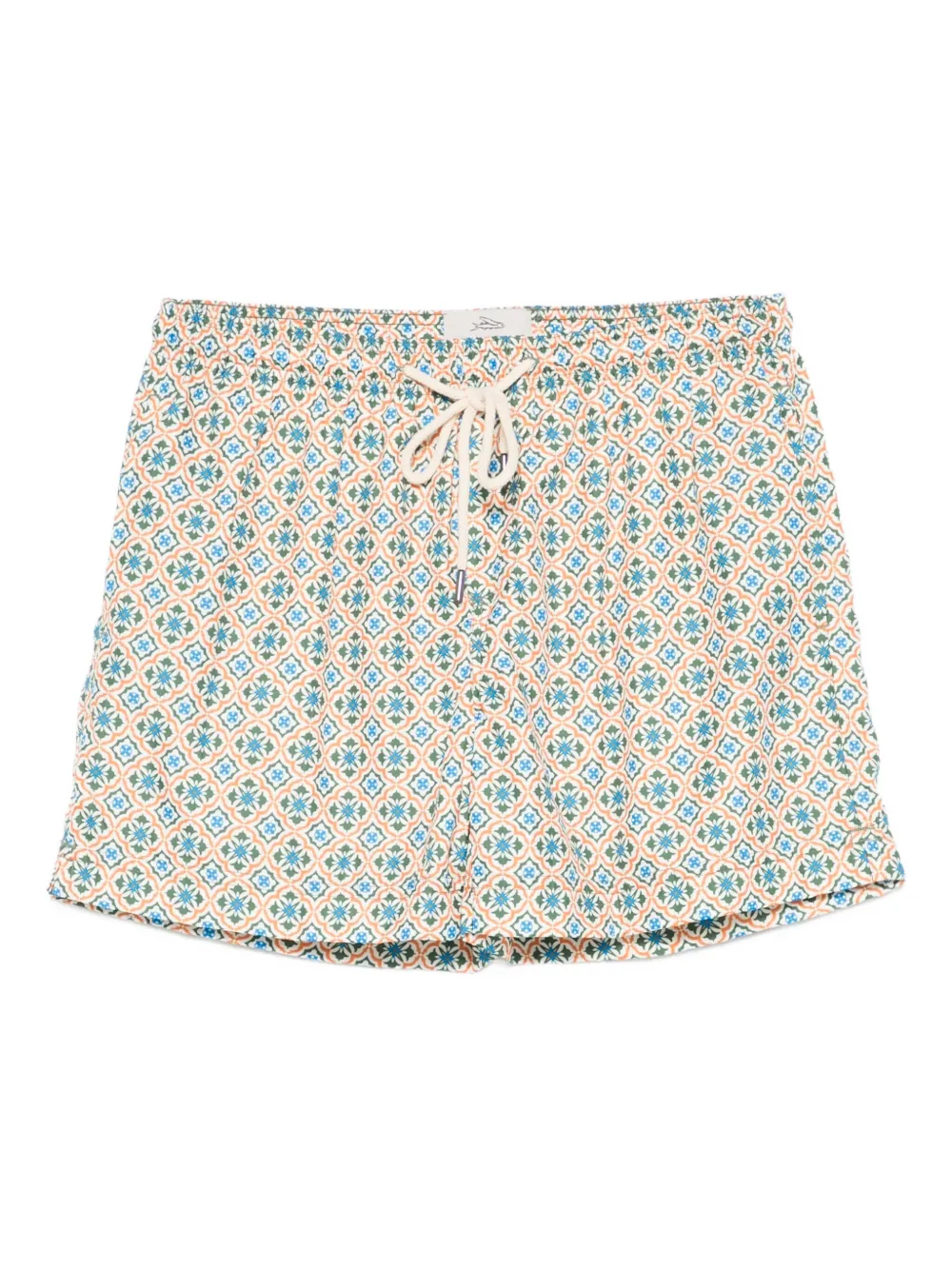patterned swim shorts