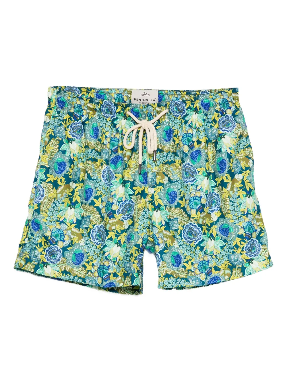 floral-print swim shorts