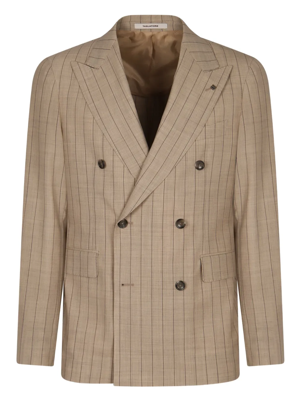 Tagliatore double-breasted pinstripe suit Grijs