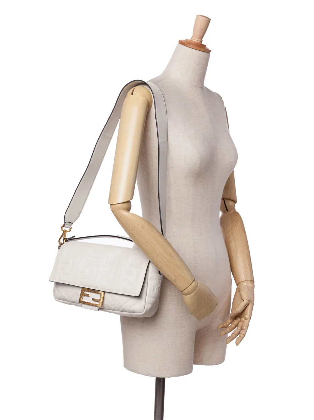 Fendi Pre-Owned 2010-2025 Zucca Embossed Leather Baguette satchel | Pre-Owned | Image 2