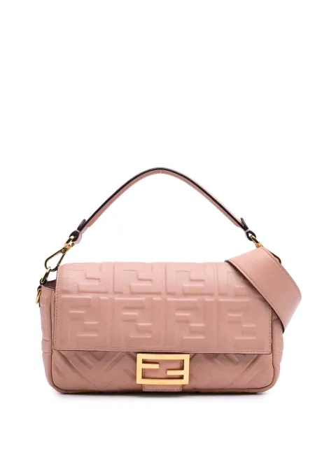 Fendi Pre-Owned 2000-2010 Zucca Baguette Satchel-Tasche mit Prägung