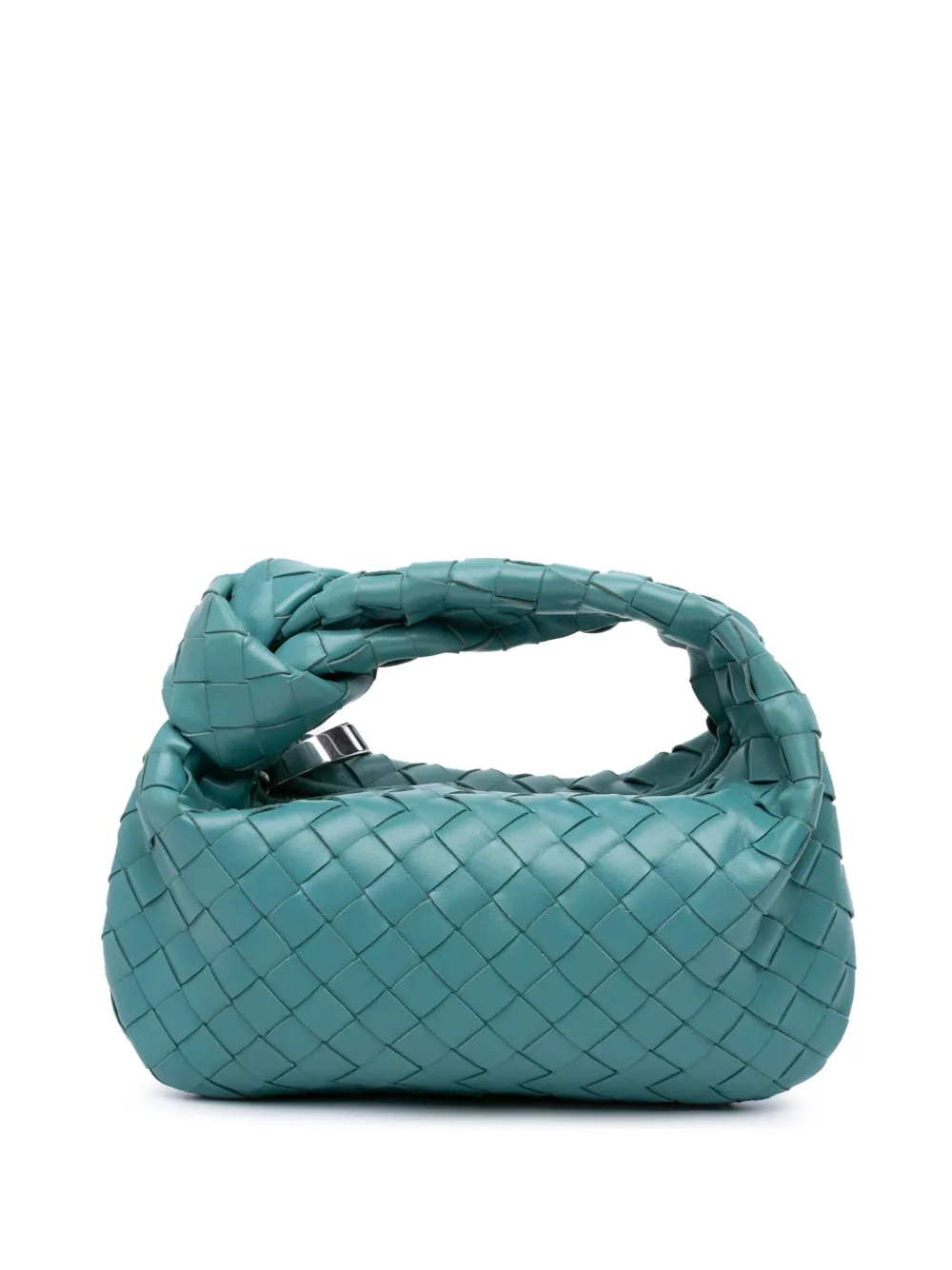 Bottega Veneta Pre-Owned 2012-2025 Mini Nappa Intrecciato Jodie hobo bag | Blue | Image 1