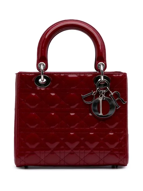 Christian Dior Pre-Owned 2012 mittelgroße Cannage Lady Dior Satchel-Tasche