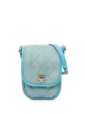 CHANEL Pre-Owned 2021 Mini CC Quilted Denim crossbody bag - Blue