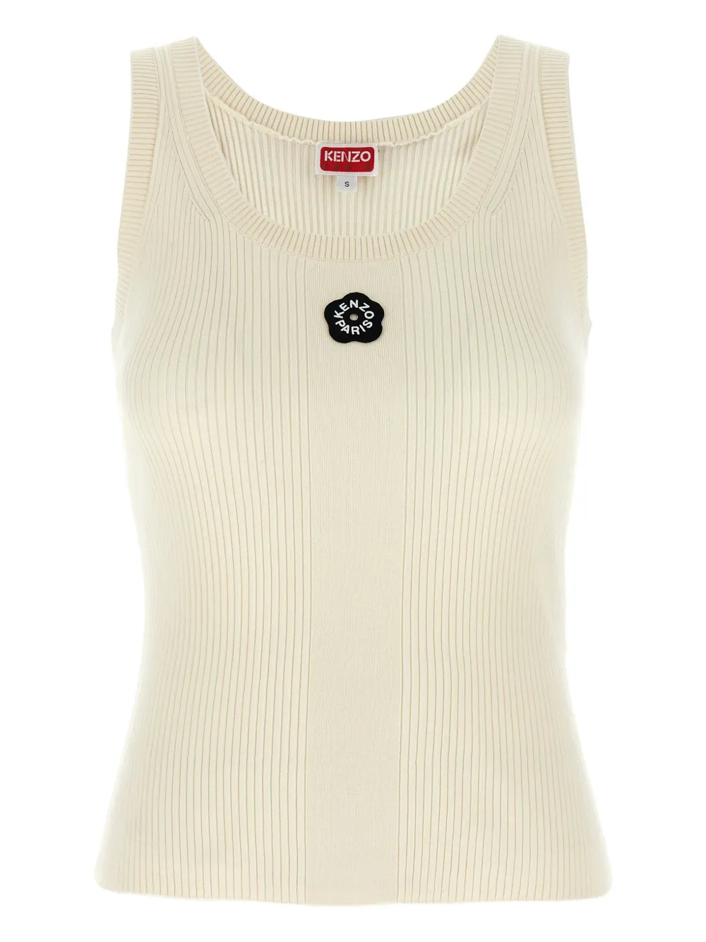 Kenzo Flower-patch Top In Neutral