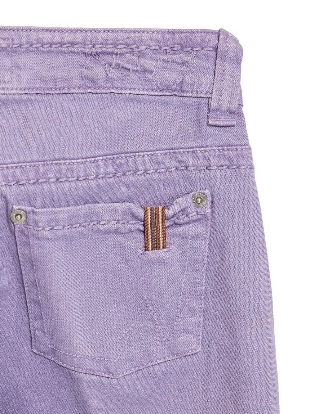 Notify Jeans van katoenblend met vijf zakken Paars