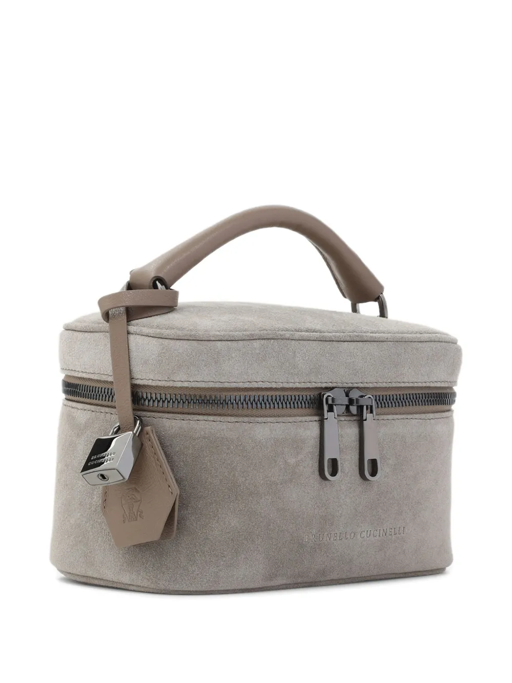 Brunello Cucinelli Tas met ritssluiting en handgreep Beige