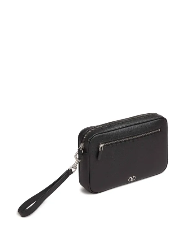 Valentino Garavani ロゴ クラッチバッグ | ブラック | FARFETCH JP