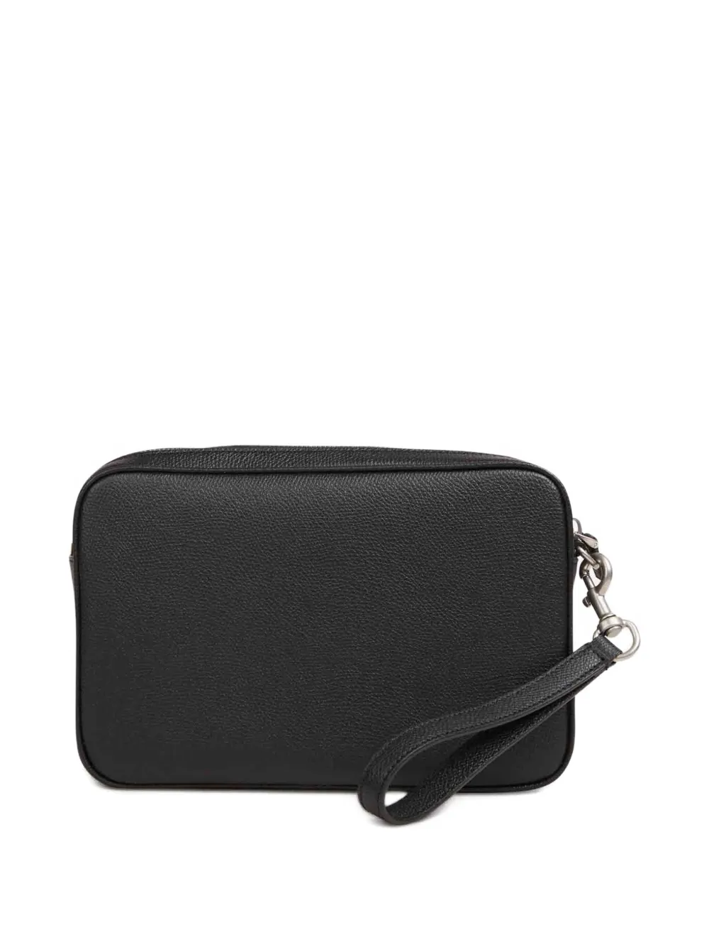 Valentino Garavani logo zip-top clutch bag Zwart