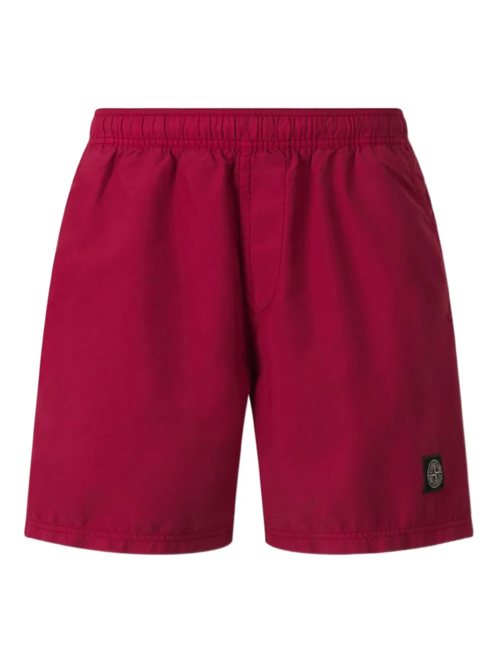 Stone Island Zwembroek met Compass-logopatch Rood