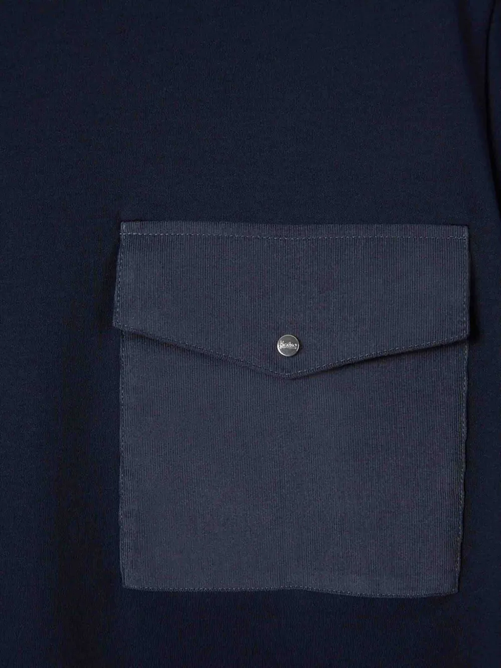 Herno T-shirt met opgestikte zak Blauw