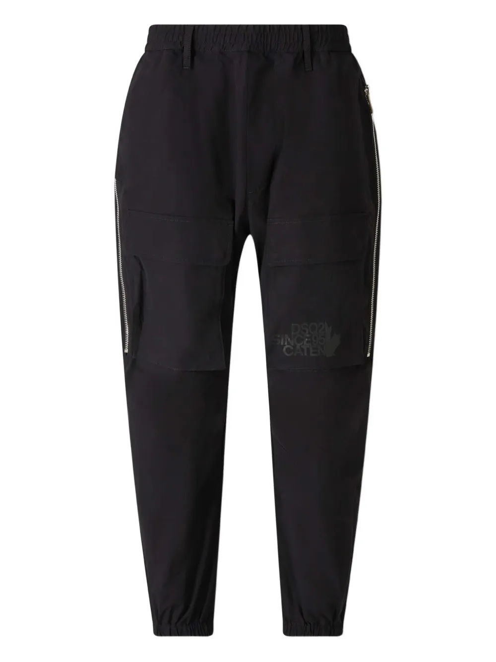DSQUARED2 side-zip track pants Zwart