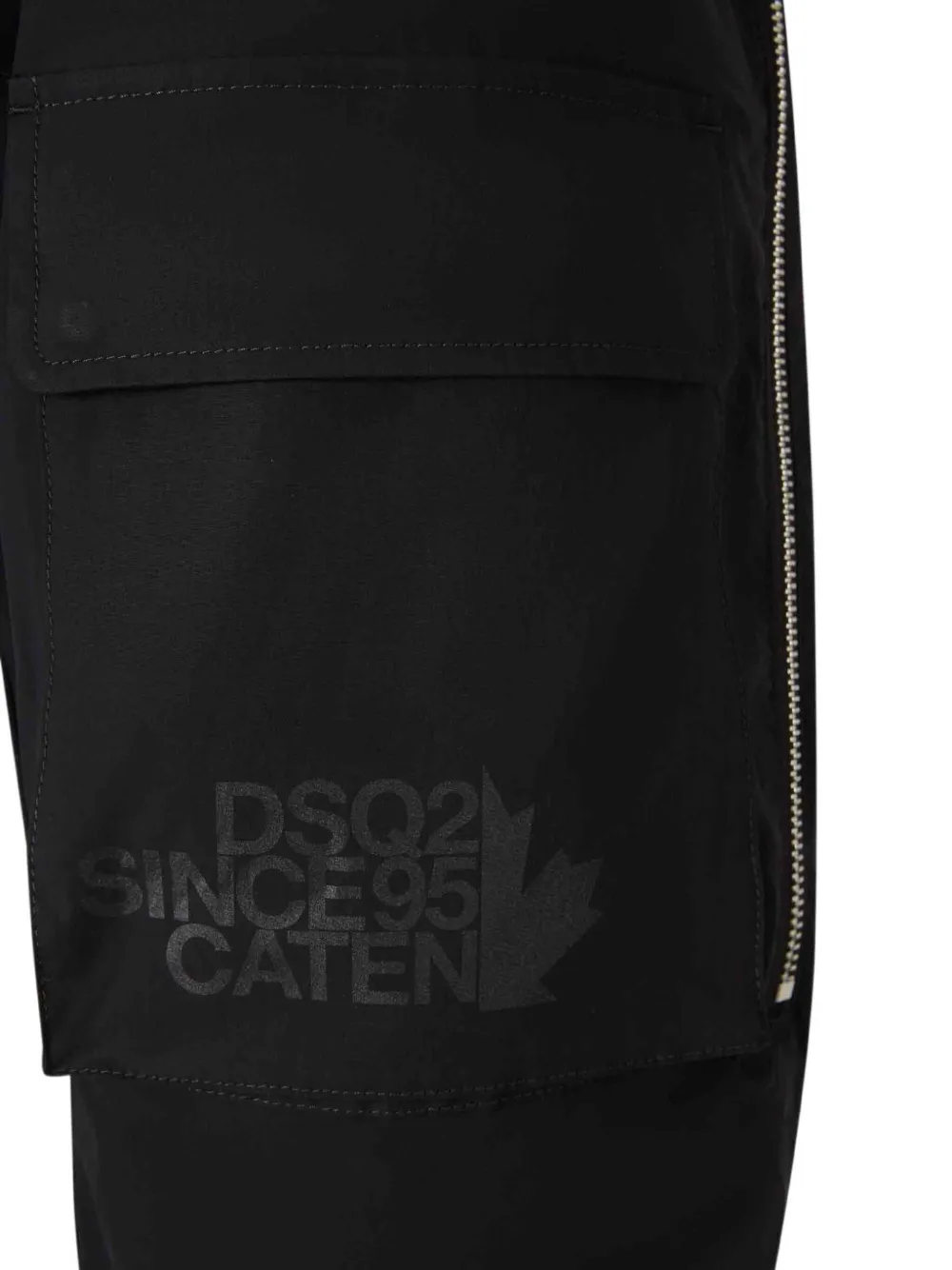 DSQUARED2 side-zip track pants Zwart