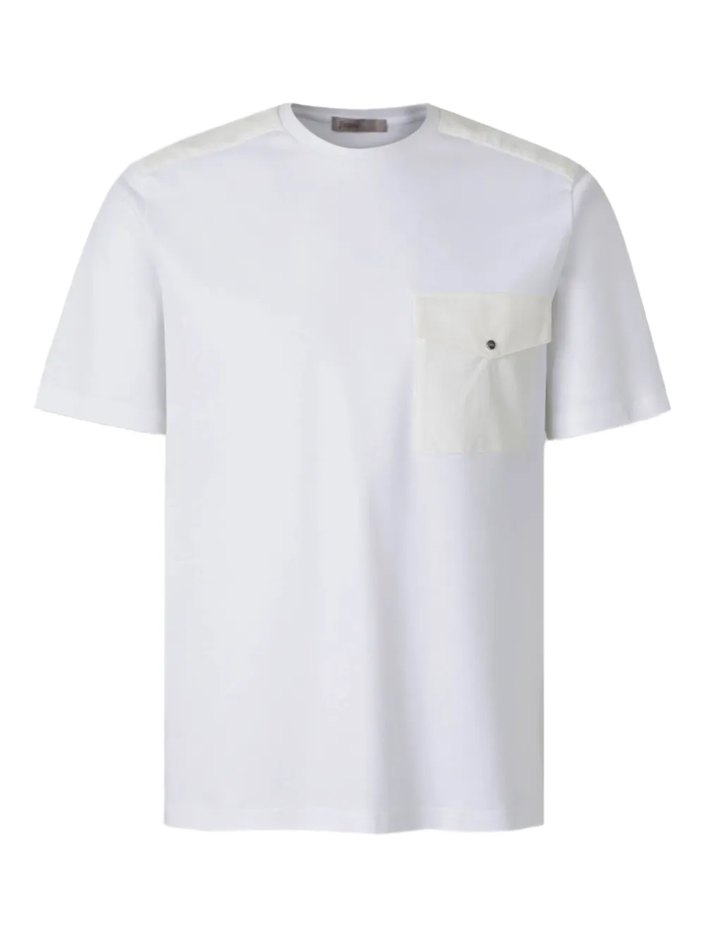 Herno pocket-detail shoulder-panel T-shirt Wit