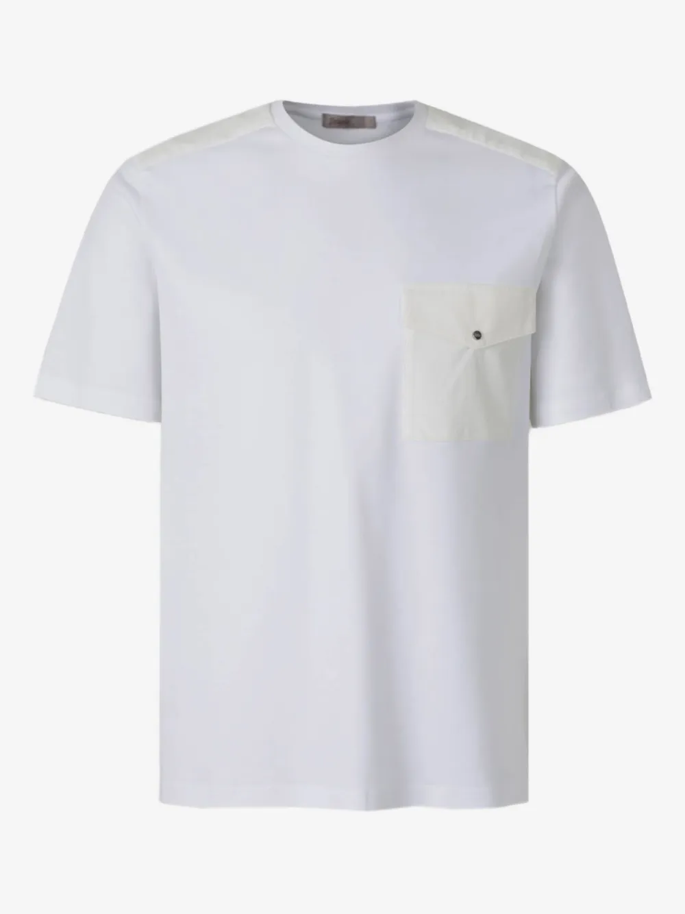 Herno pocket-detail shoulder-panel T-shirt | White | Image 1