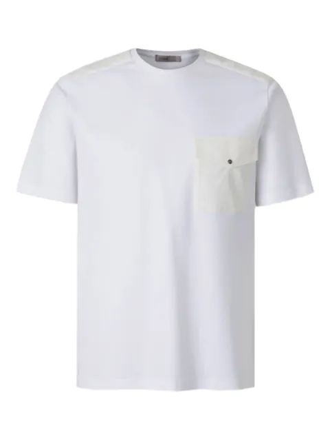 Herno pocket-detail shoulder-panel T-shirt