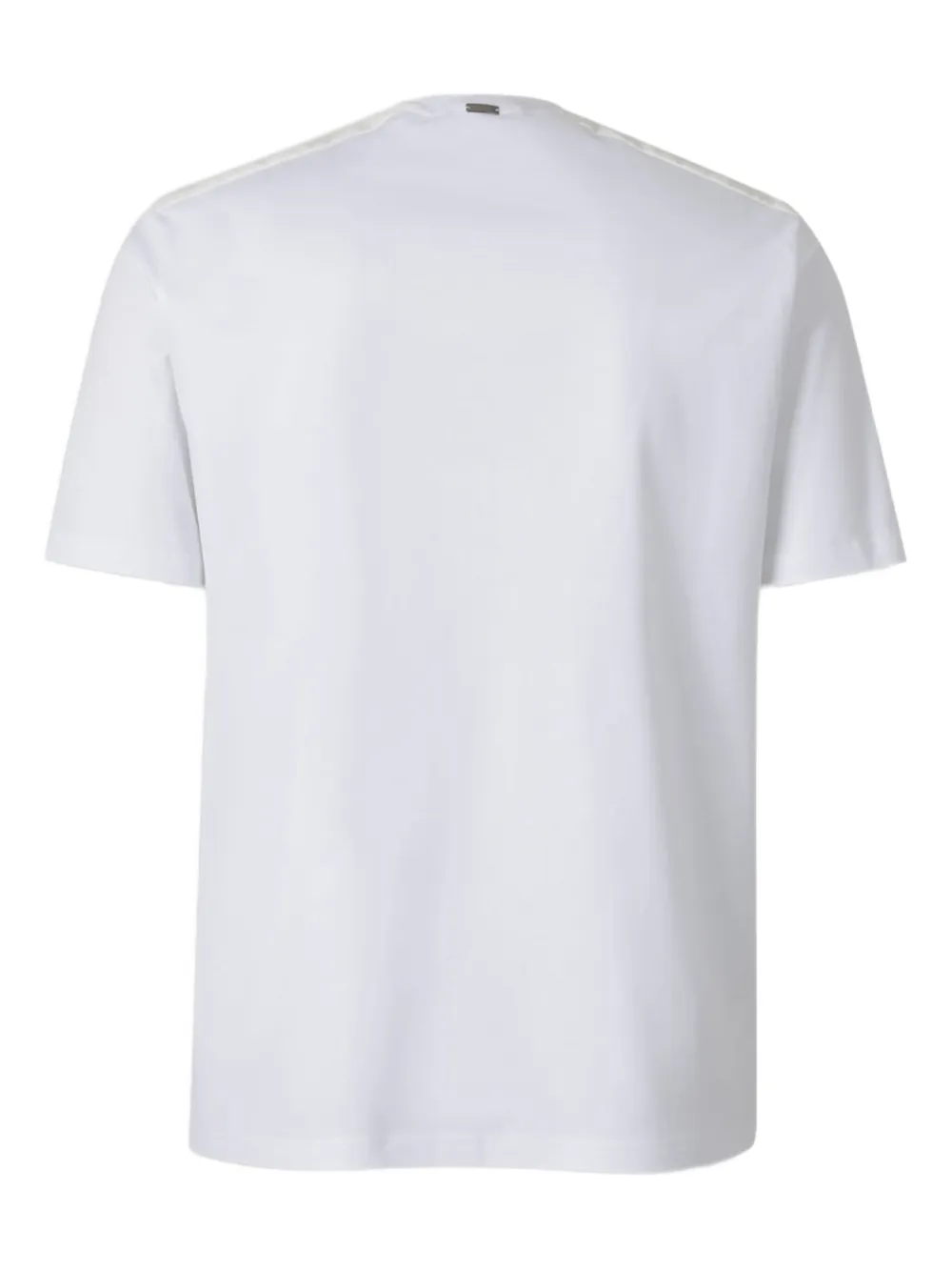 Herno T-shirt met zakdetail en schoudervlak Wit