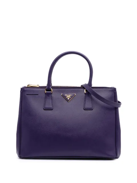 Prada Pre-Owned 2000-2024 Medium Saffiano Lux Galleria Double Zip satchel