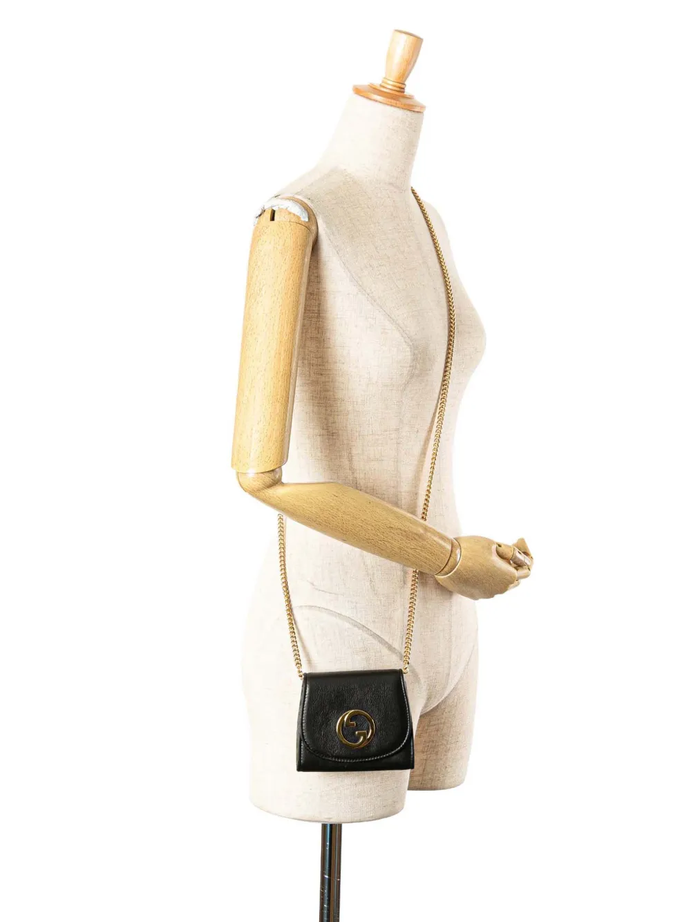 Pre-owned Gucci 2016-2025 Medium Calfskin Blondie Wallet On Chain Crossbody Bag