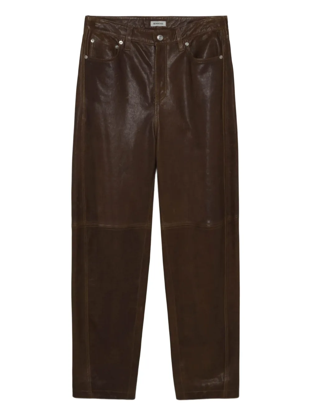 Simkhai Waldon leather panel trousers Bruin