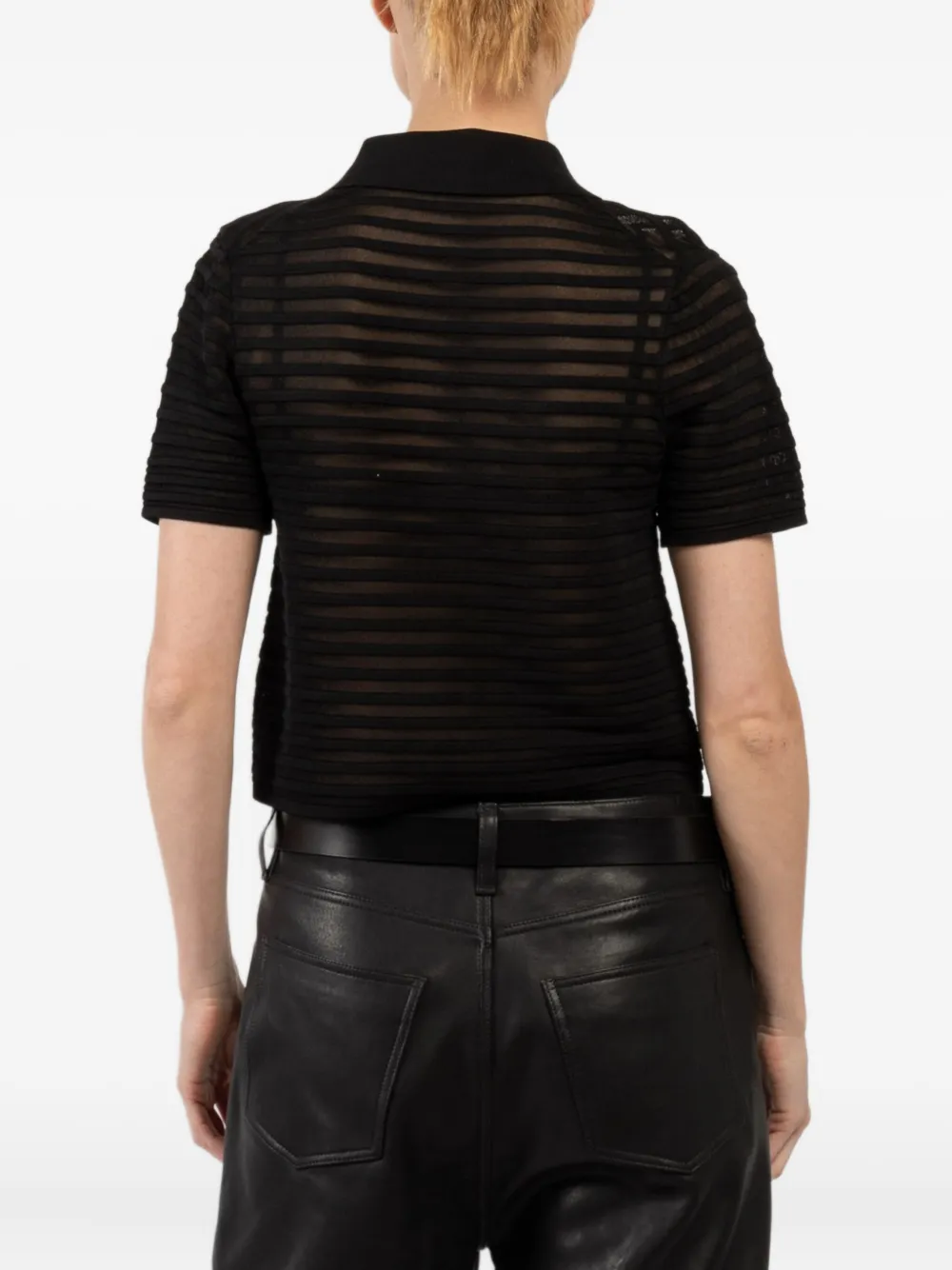 Simkhai Short-sleeve Cardigan In Black