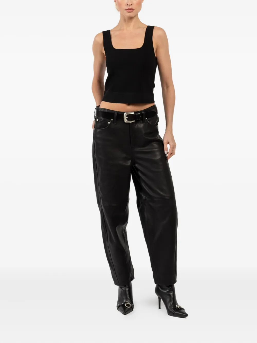 Simkhai Uri square-neck ribbed top | Vests & Tank Tops | Image 2