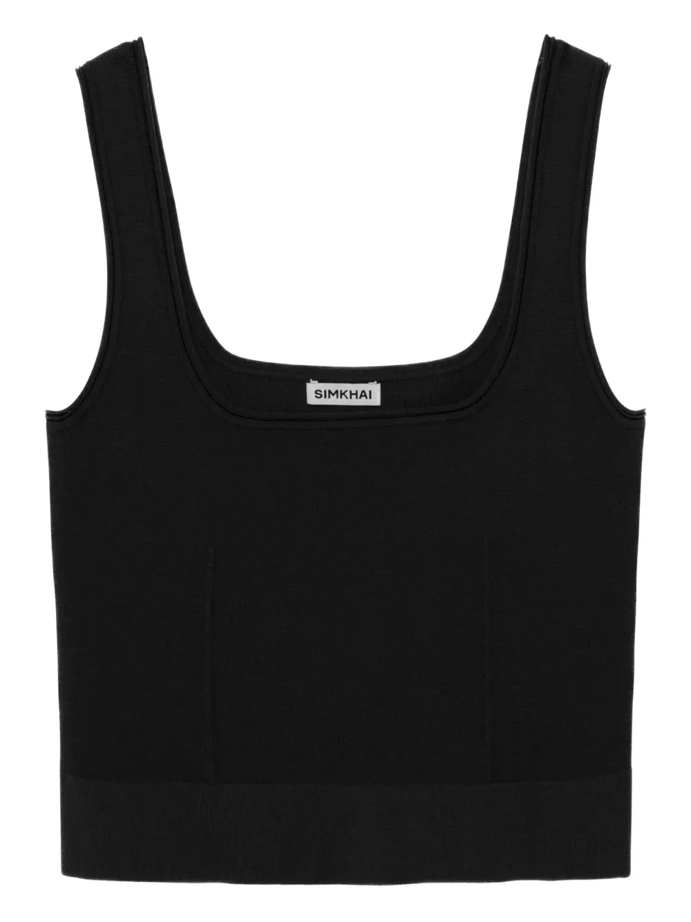 Simkhai Uri square-neck ribbed top | Black | Image 1