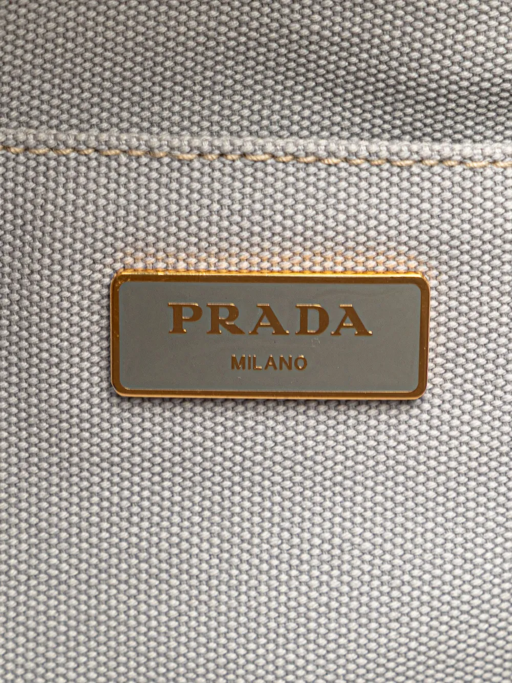 Pre-owned Prada 2013-2025 Small Canvas Canapa Logo Satchel
