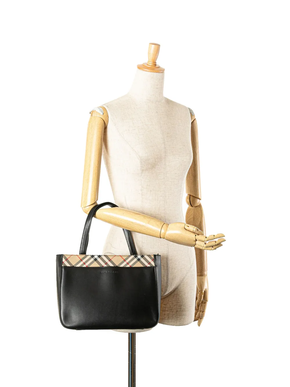 Burberry Pre-Owned 2000-2017 Nova Check Trimmed Leather handbag | Pre-Owned | Image 2