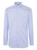 Barba button-down cotton shirt - Blue