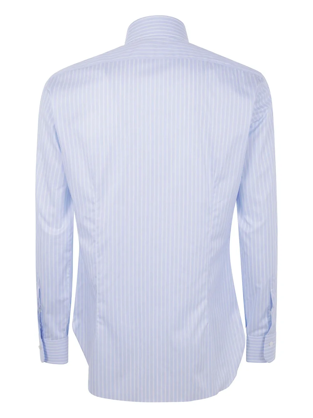 Barba striped button-down shirt Blauw