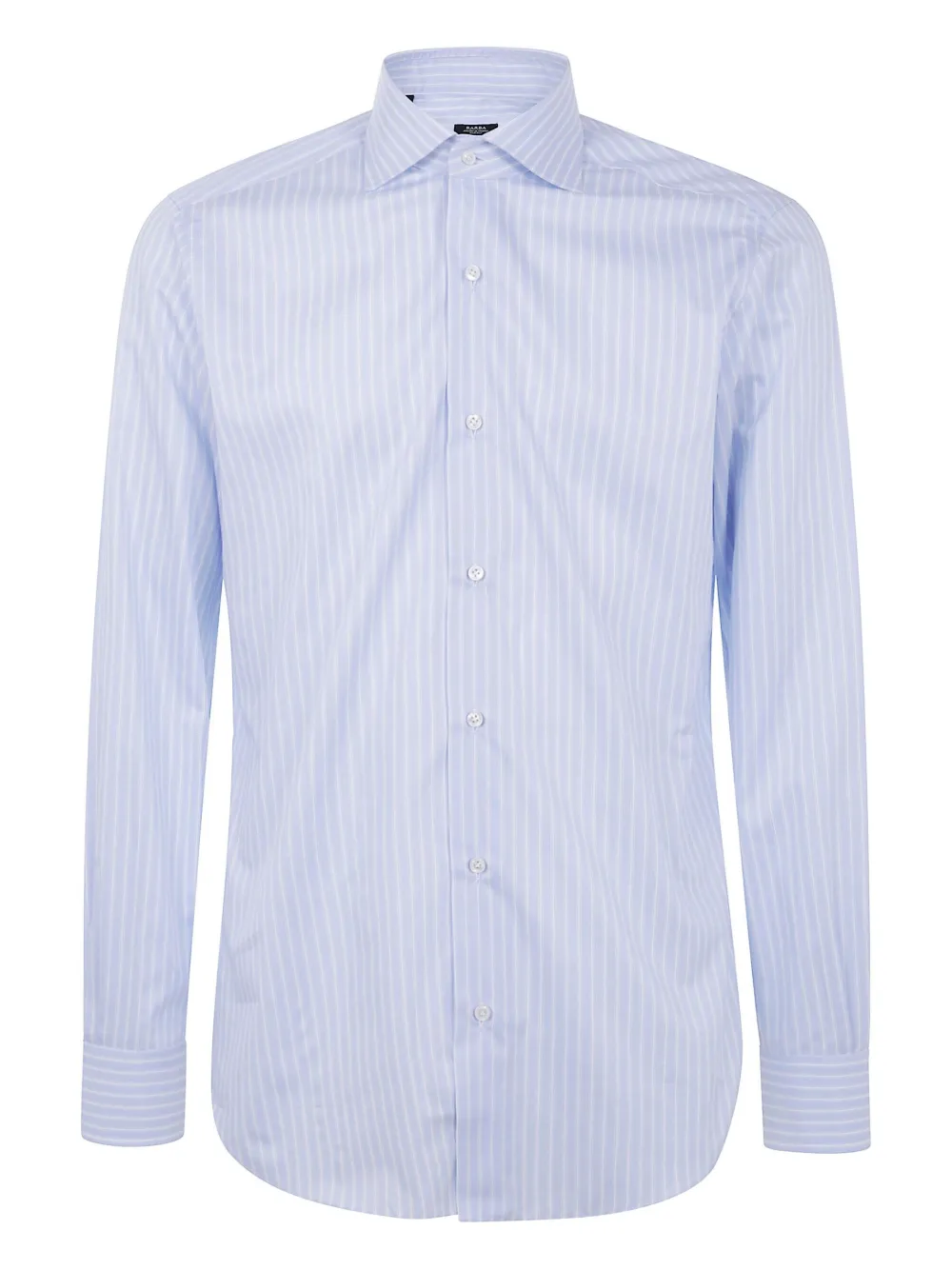 Barba striped button-down shirt Blauw