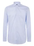 Barba striped button-down shirt - Blue