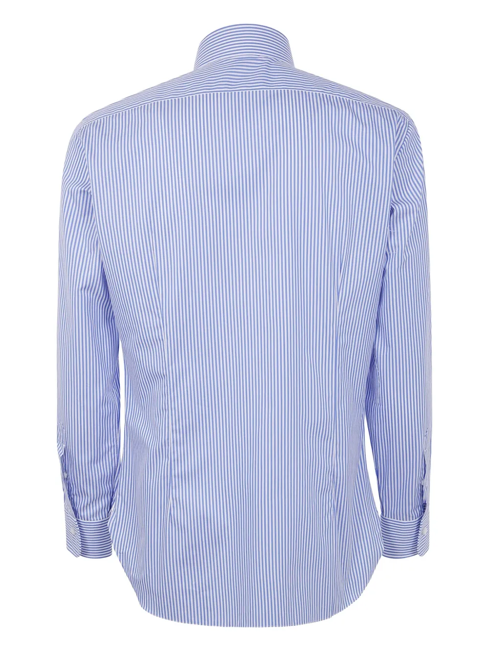 Barba striped long-sleeve shirt Blauw