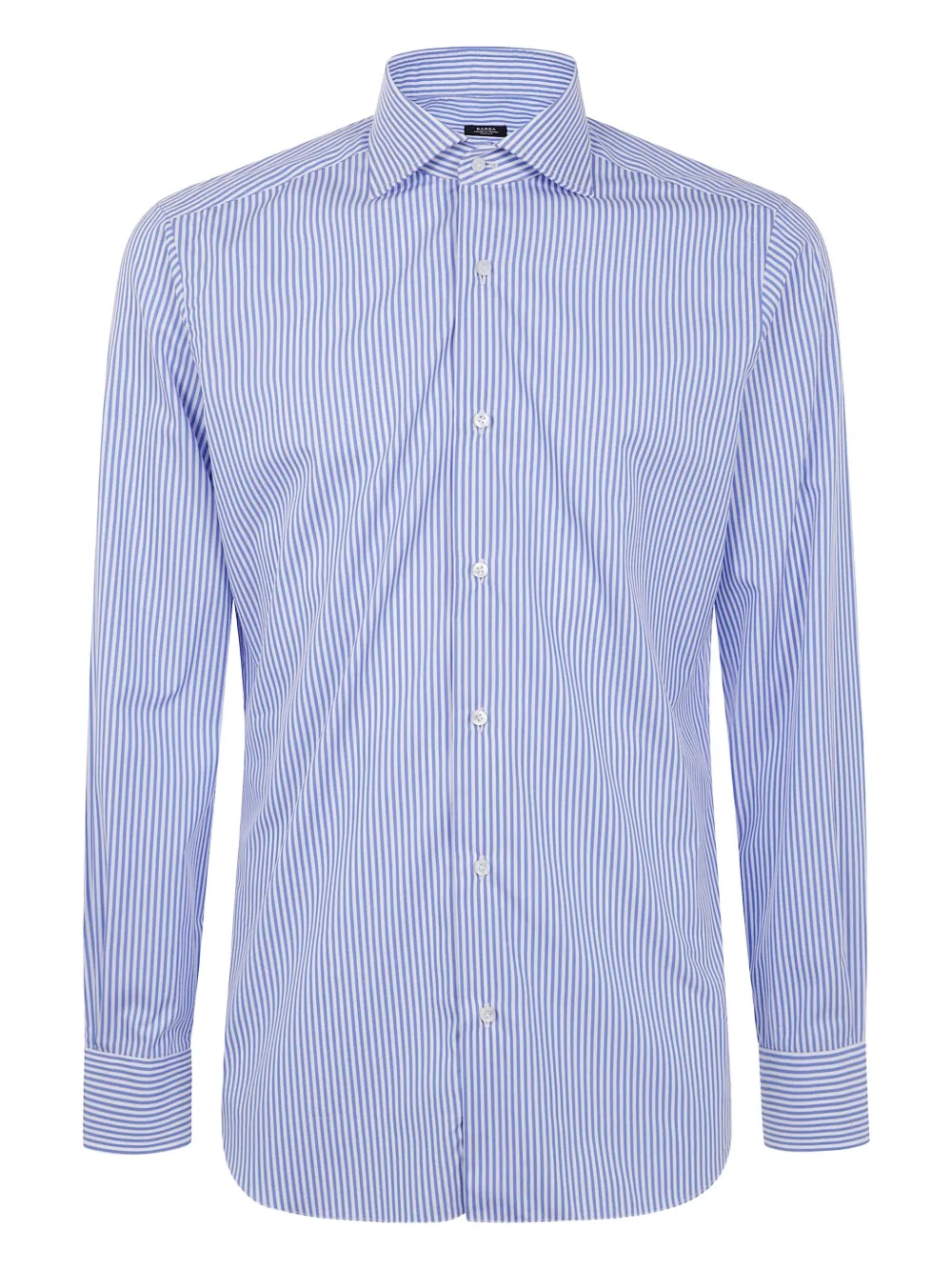 Barba striped long-sleeve shirt Blauw