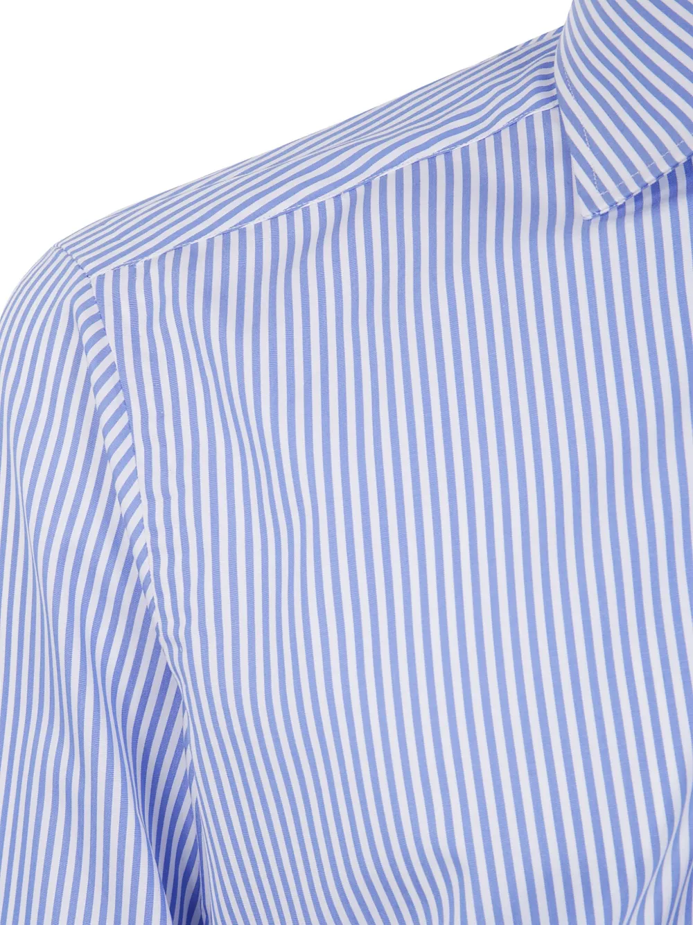 Barba striped long-sleeve shirt Blauw