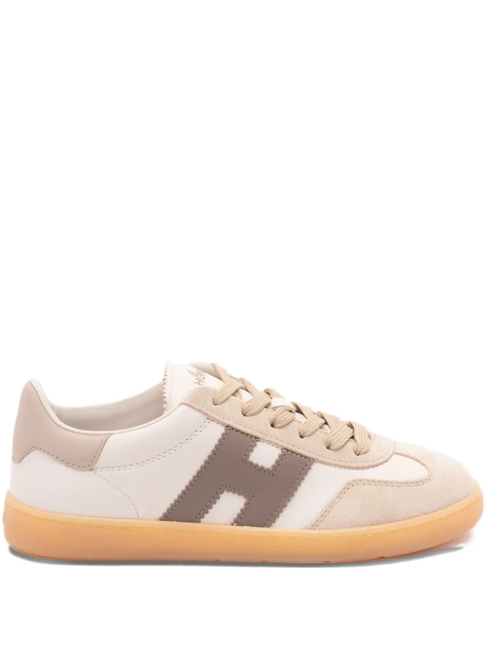 Hogan Cool White Leather Sneakers In Multi