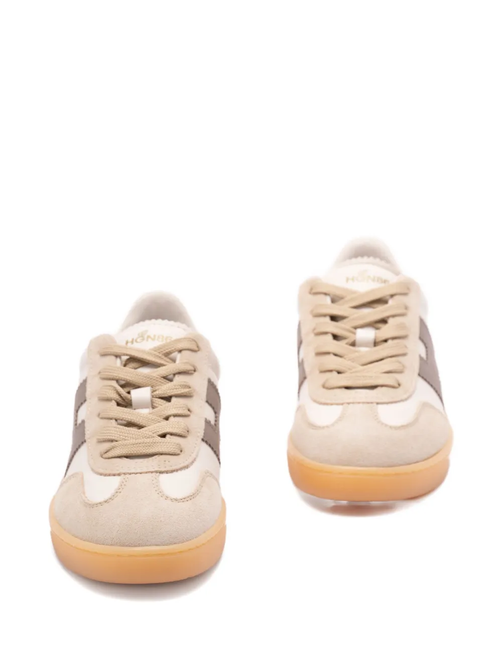 Hogan Cool White Leather Sneakers In Multi