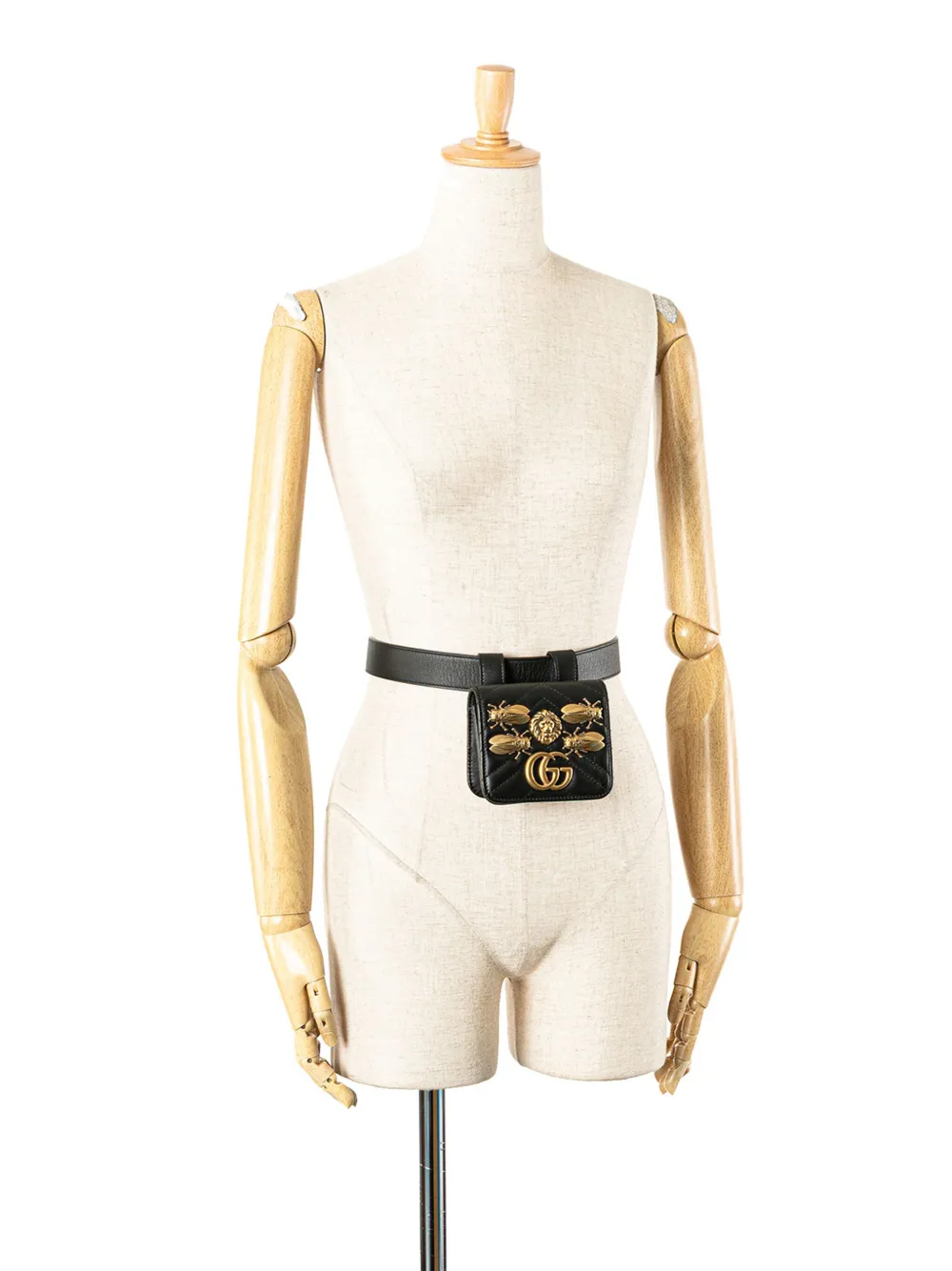 Gucci Pre-Owned 2016-2025 Mini GG Marmont Matelasse Leather Animal Studs Pouch Bag belt bag | Pre-Owned | Image 2