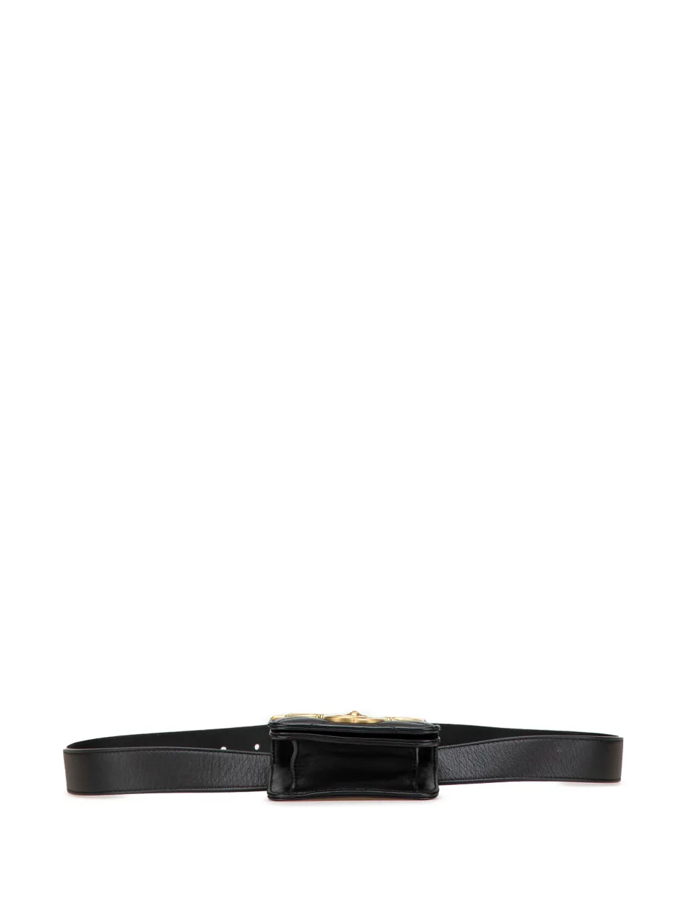 Pre-owned Gucci 2016-2025 Mini Gg Marmont Matelasse Leather Animal Studs Pouch Bag Belt Bag