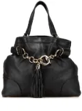 Gucci Pre-Owned 2000-2015 Medium Deerskin Sienna Bit tote bag - Black