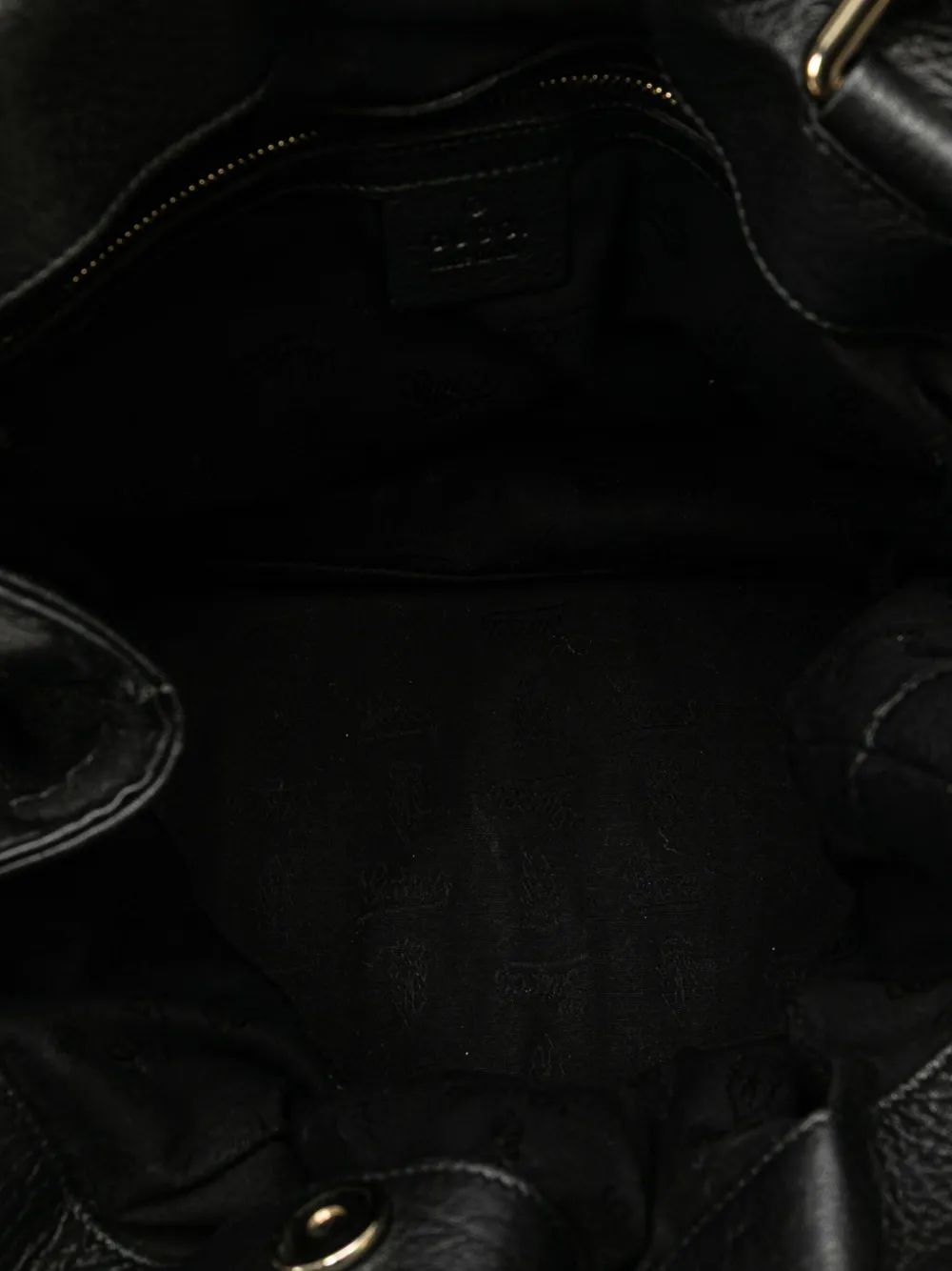 Pre-owned Gucci 2000-2015 Medium Deerskin Sienna Bit Tote Bag In Black