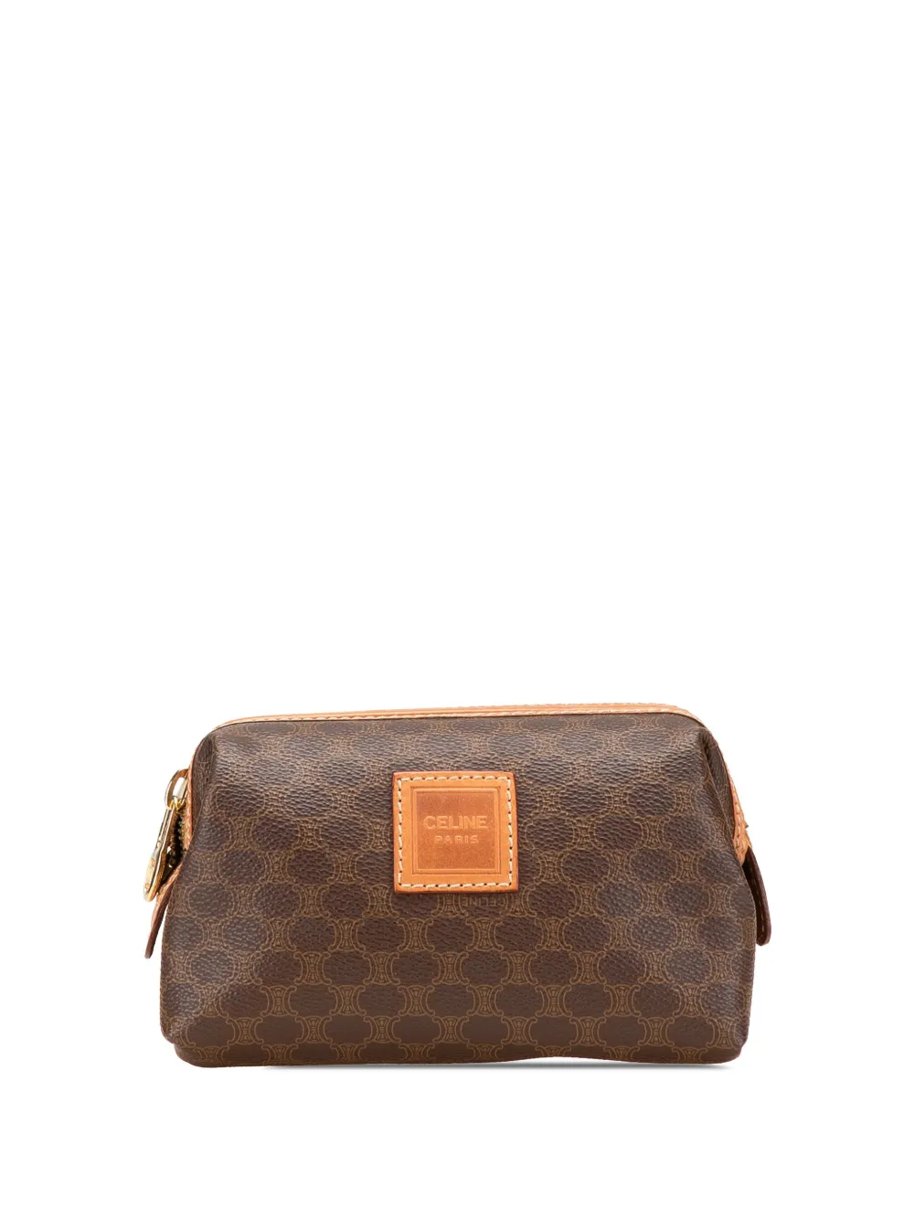 Pre-owned Celine 1990-2010 Macadam Coated Canvas Pouch