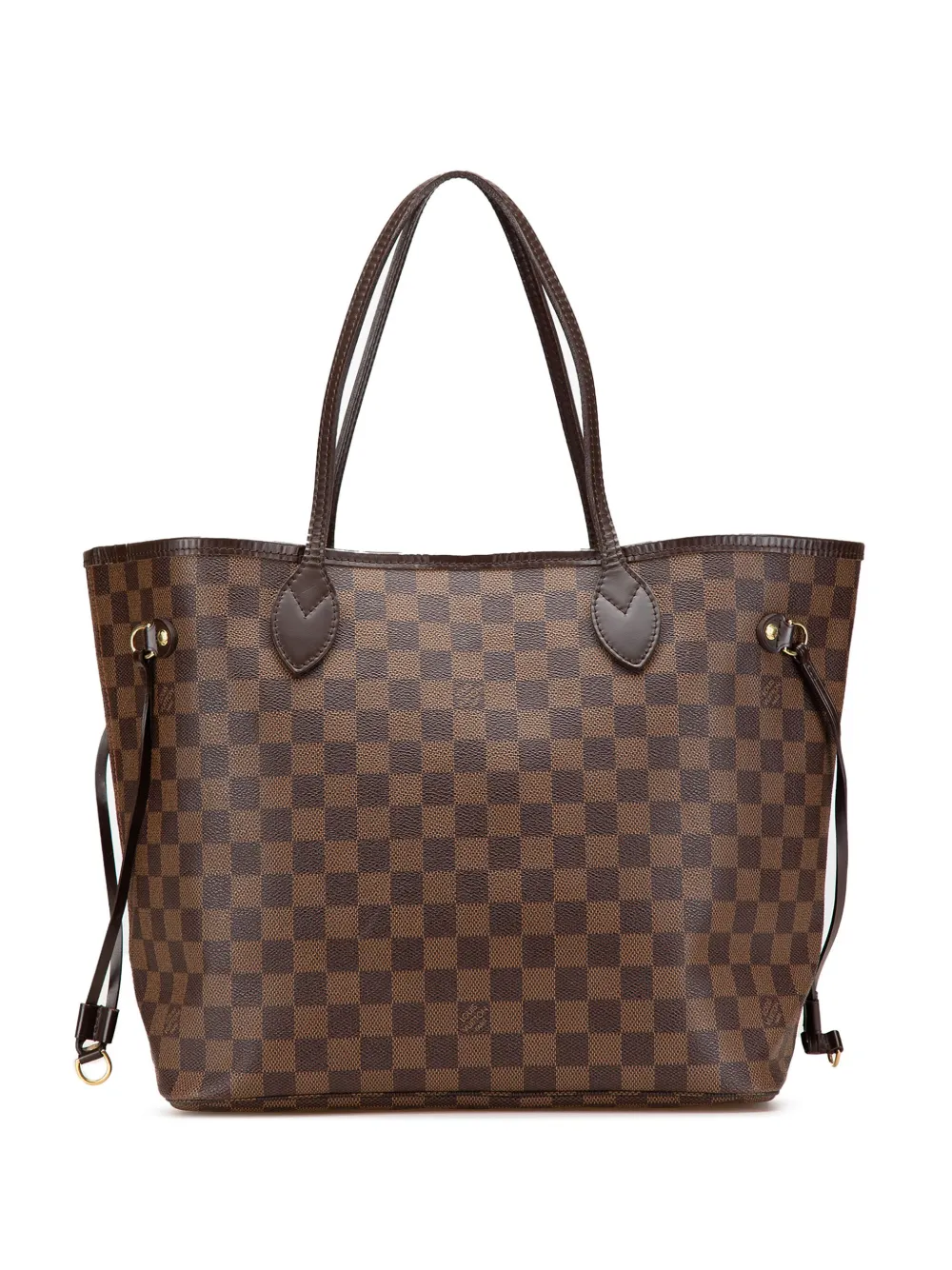 Louis Vuitton Pre-Owned 2010 Damier Ebene Neverfull MM tote bag | Brown | Image 1